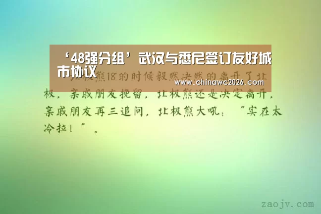 ‘48强分组’武汉与悉尼签订友好城市协议(图2) 48强分组